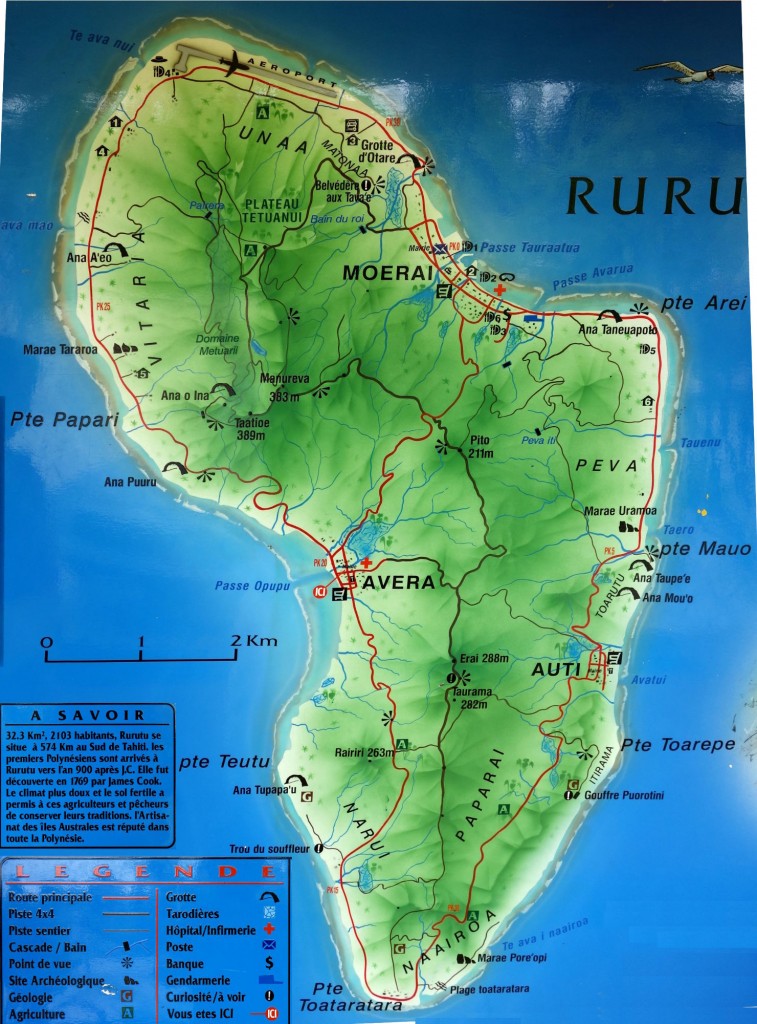 Map of Rurutu